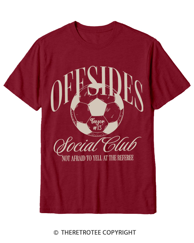 TheRetroTee Sideline Social Club Cotton T-Shirt