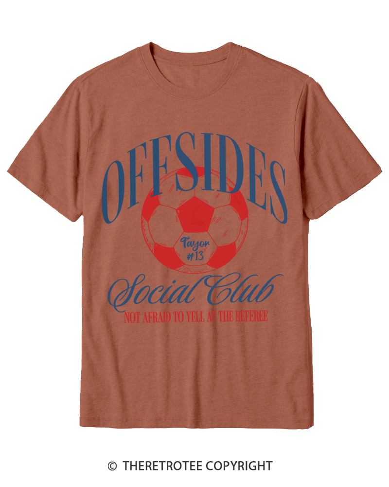 TheRetroTee Sideline Social Club Cotton T-Shirt