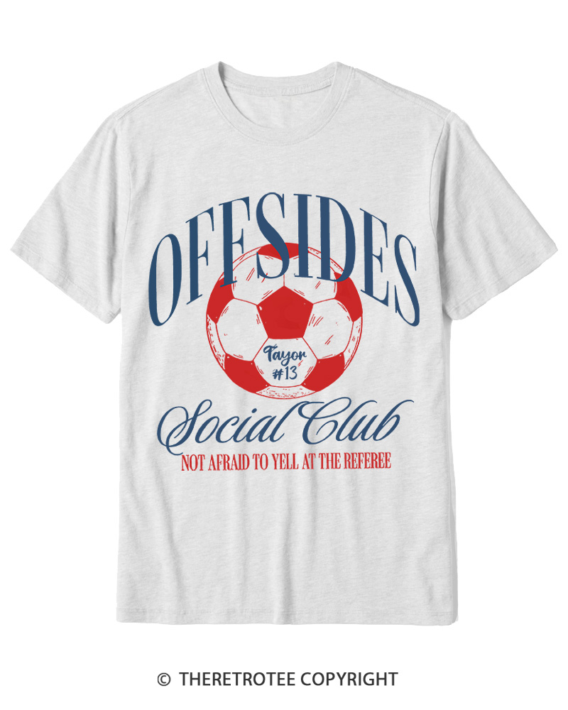 TheRetroTee Sideline Social Club Cotton T-Shirt