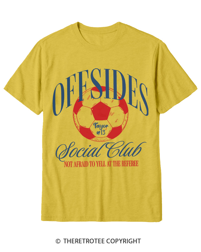 TheRetroTee Sideline Social Club Cotton T-Shirt