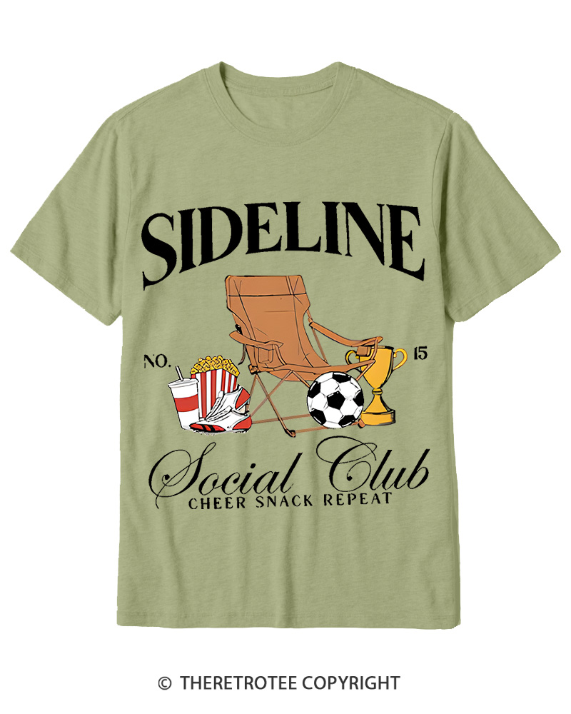 TheRetroTee Sideline Social Club 1990s Cotton T-Shirt