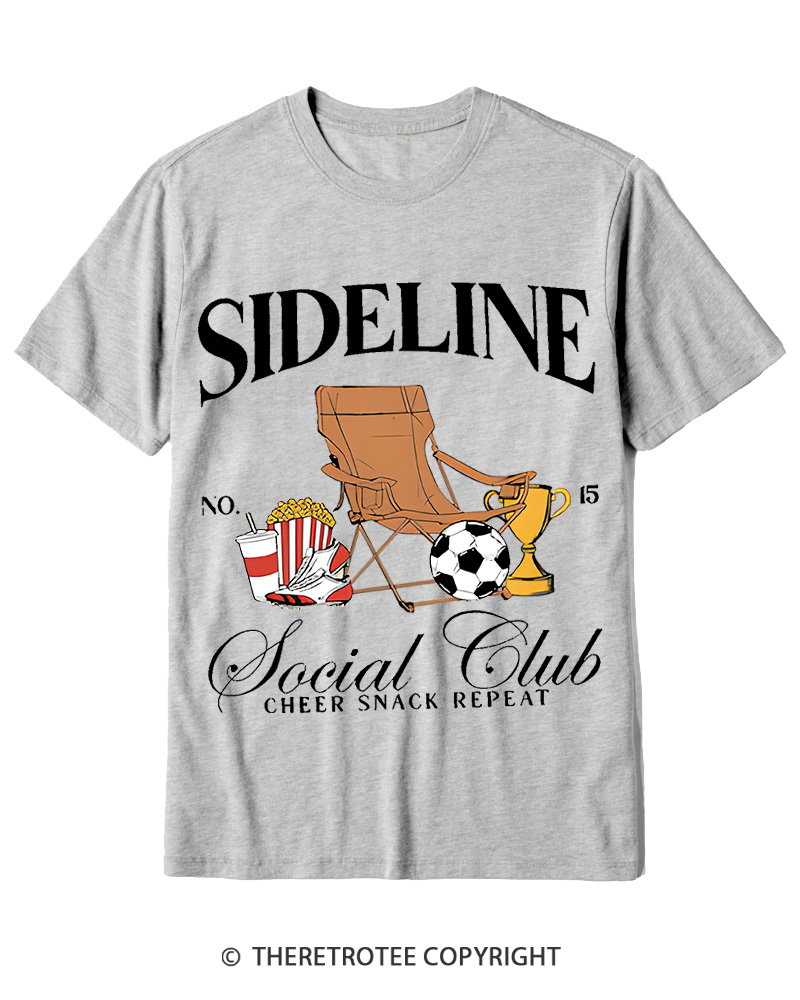 TheRetroTee Sideline Social Club 1990s Cotton T-Shirt
