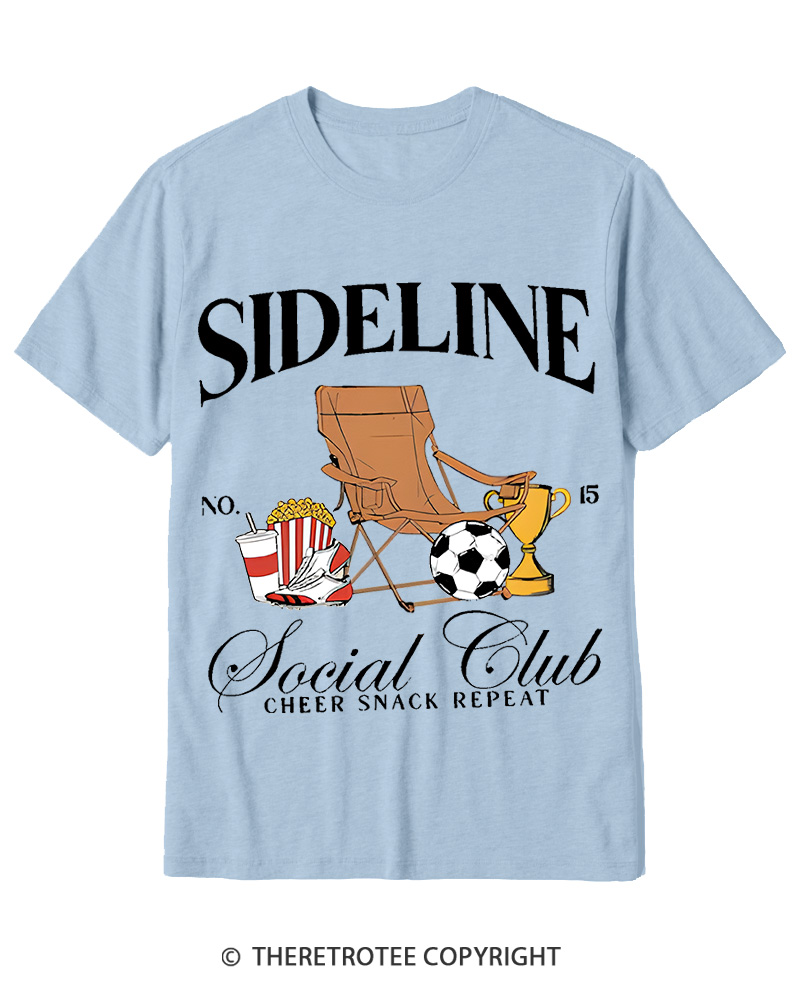 TheRetroTee Sideline Social Club 1990s Cotton T-Shirt