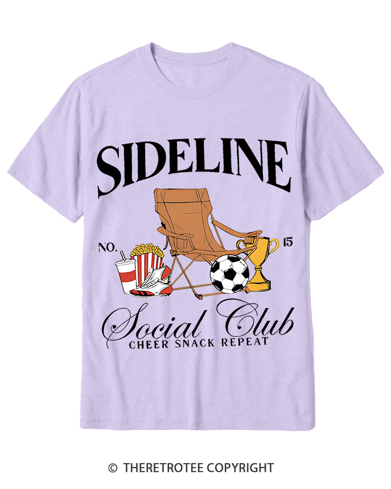 TheRetroTee Sideline Social Club 1990s Cotton T-Shirt