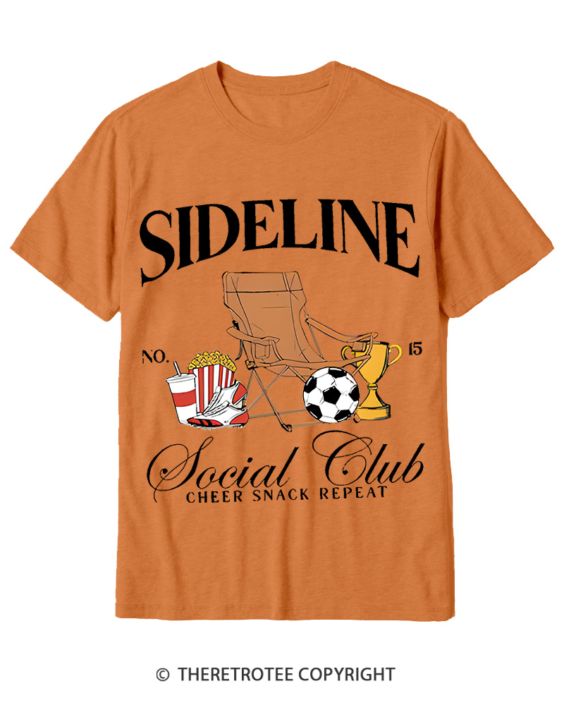 TheRetroTee Sideline Social Club 1990s Cotton T-Shirt
