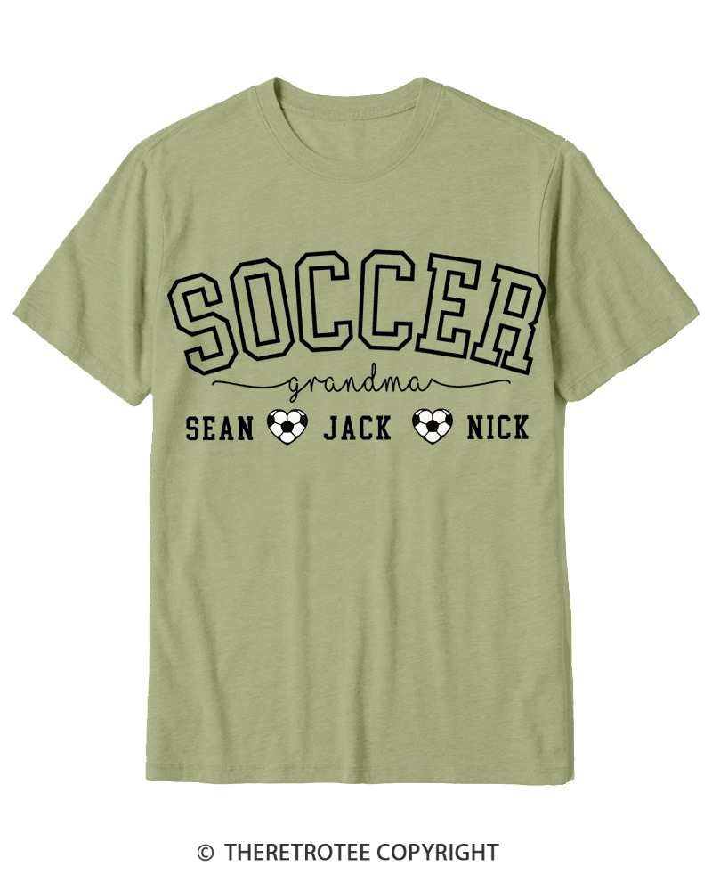 TheRetroTee Soccer Grandma Cotton T-Shirt