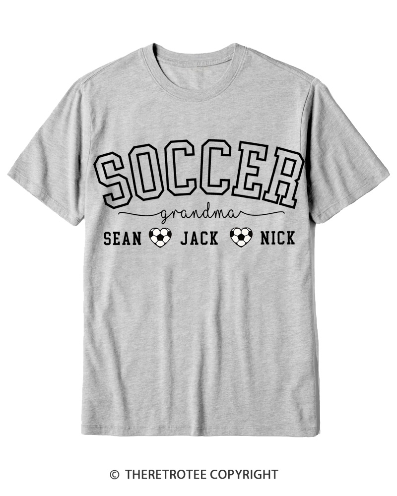 TheRetroTee Soccer Grandma Cotton T-Shirt