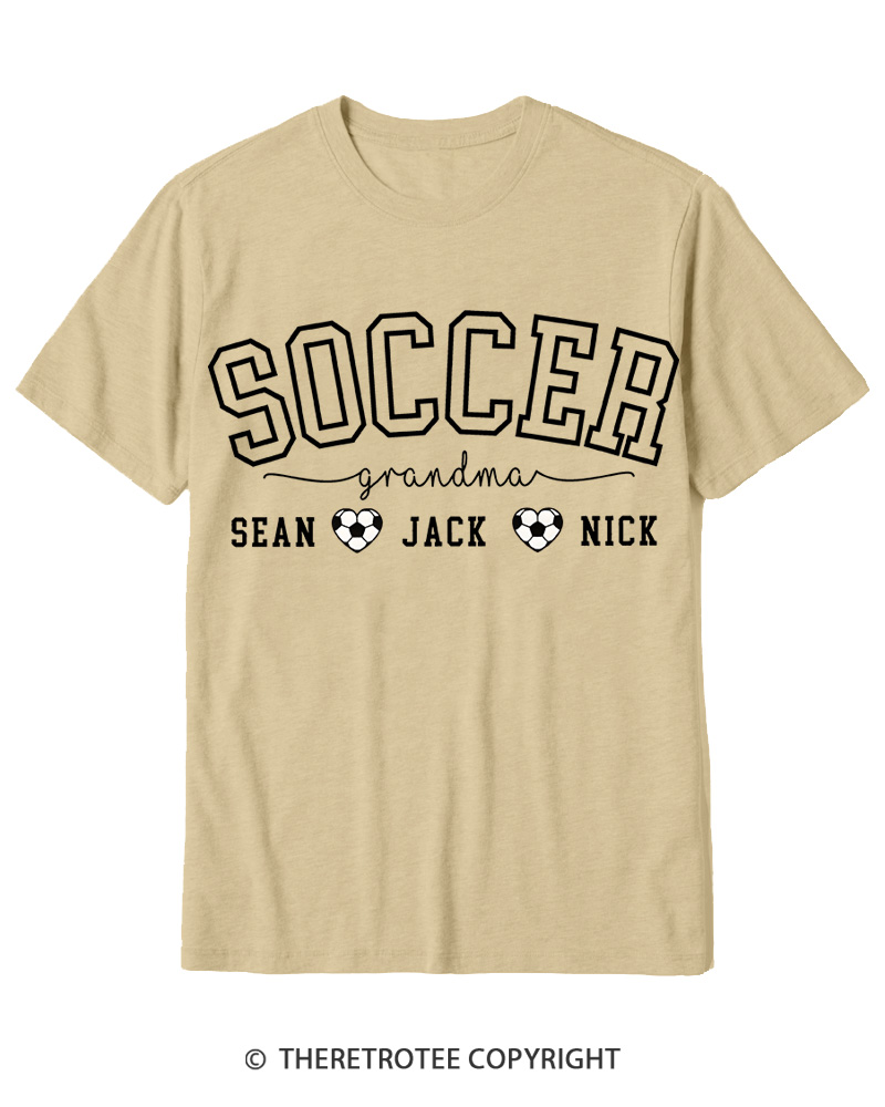 TheRetroTee Soccer Grandma Cotton T-Shirt