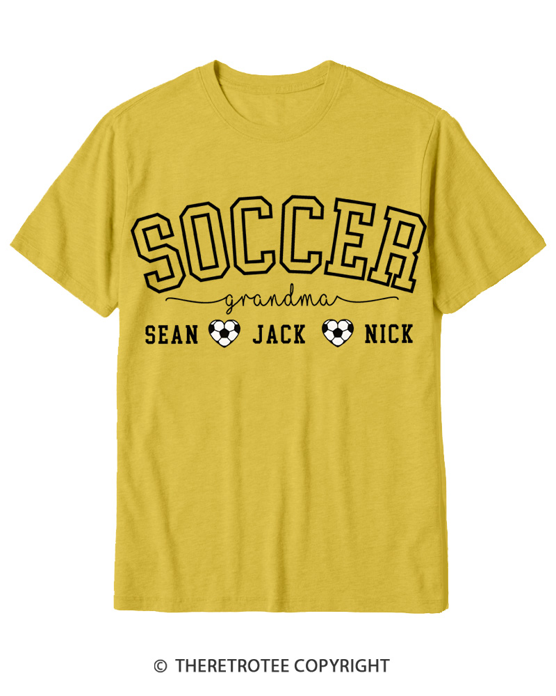 TheRetroTee Soccer Grandma Cotton T-Shirt