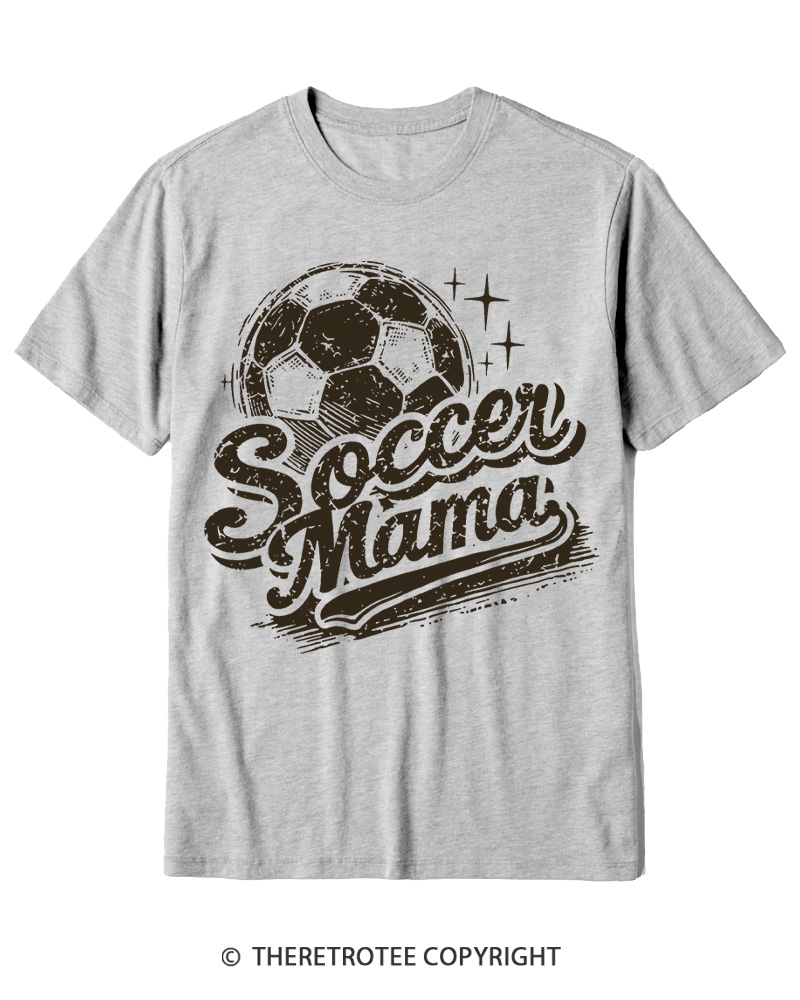 TheRetroTee Soccer Mama 1980s Cotton T-Shirt