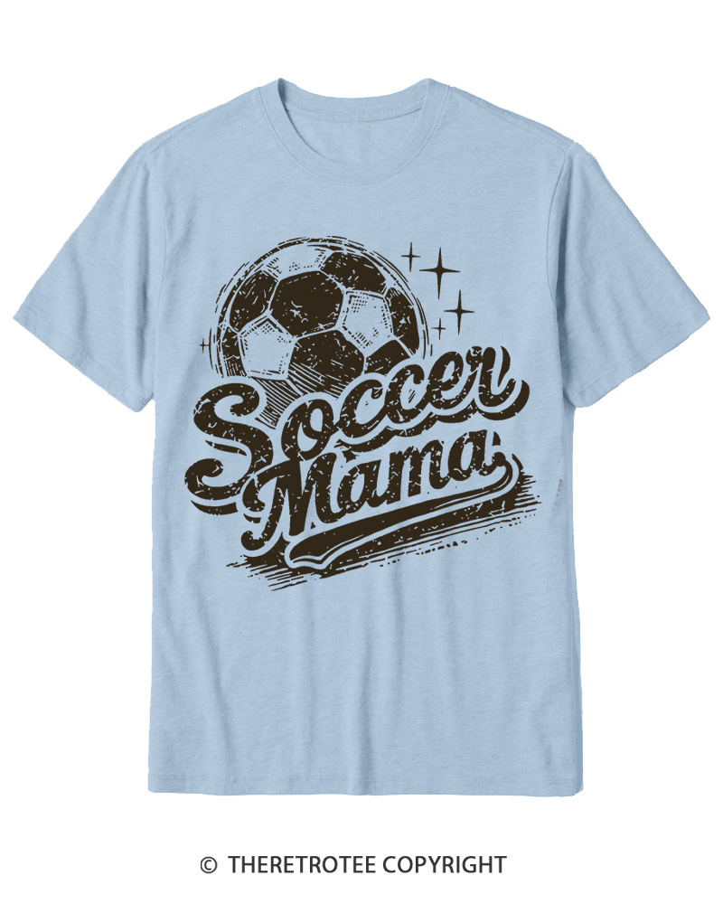 TheRetroTee Soccer Mama 1980s Cotton T-Shirt