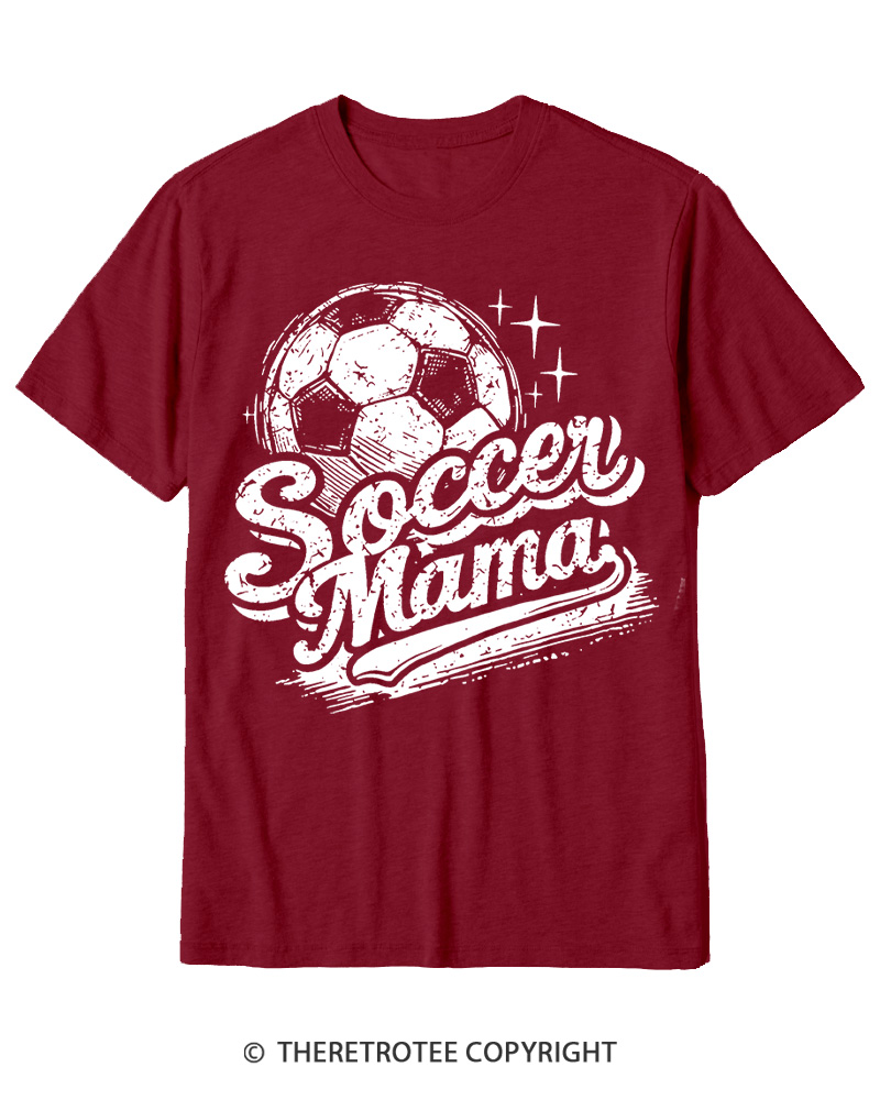 TheRetroTee Soccer Mama 1980s Cotton T-Shirt