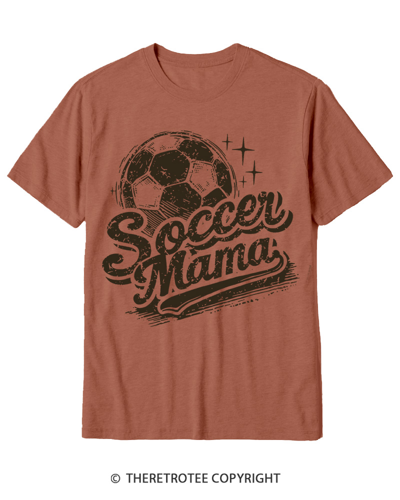 TheRetroTee Soccer Mama 1980s Cotton T-Shirt