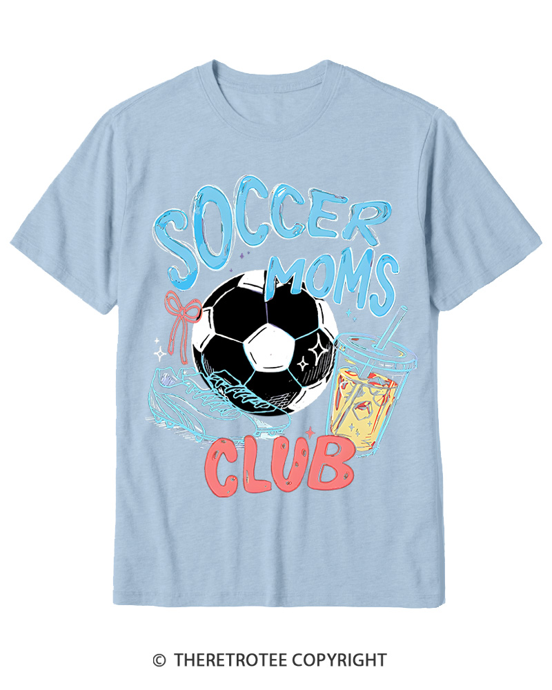 TheRetroTee Soccer Moms Club 1990s Cotton T-Shirt