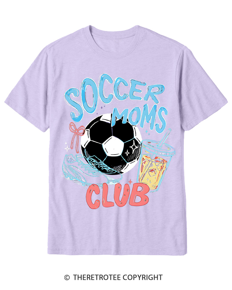 TheRetroTee Soccer Moms Club 1990s Cotton T-Shirt