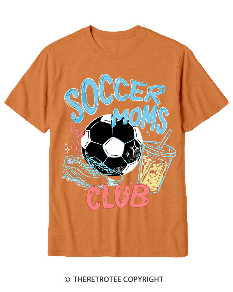TheRetroTee Soccer Moms Club 1990s Cotton T-Shirt