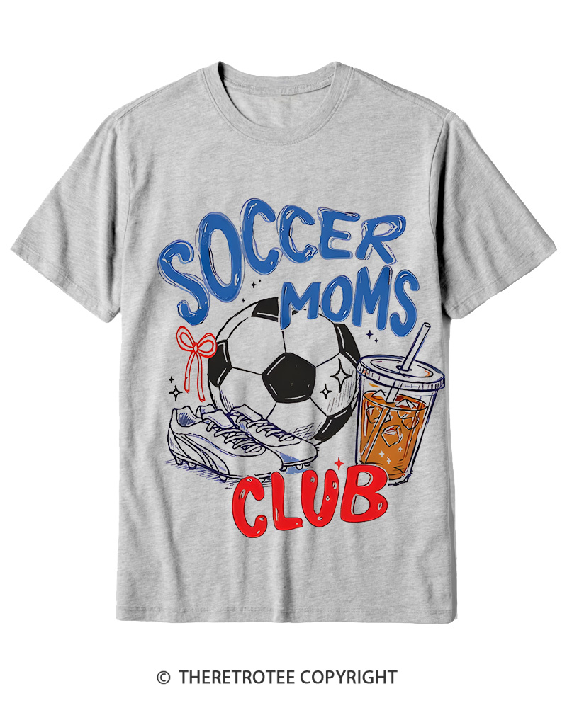 TheRetroTee Soccer Moms Club 1990s Cotton T-Shirt