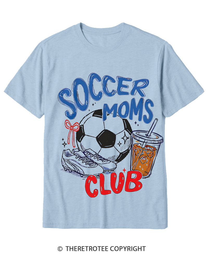 TheRetroTee Soccer Moms Club 1990s Cotton T-Shirt