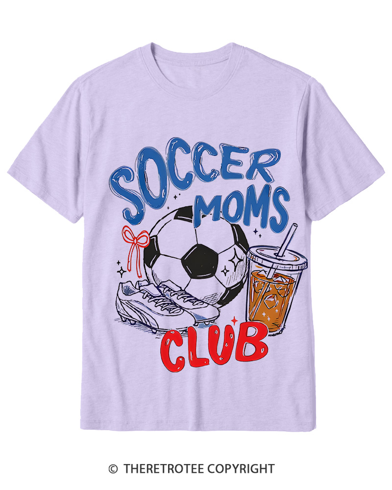 TheRetroTee Soccer Moms Club 1990s Cotton T-Shirt