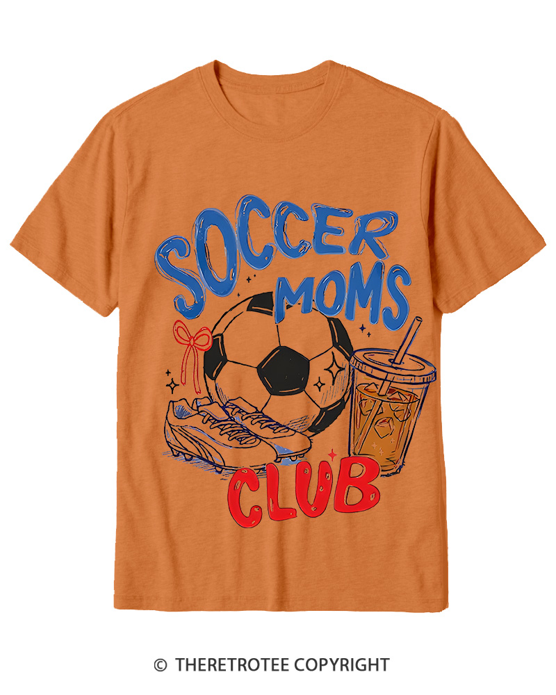 TheRetroTee Soccer Moms Club 1990s Cotton T-Shirt