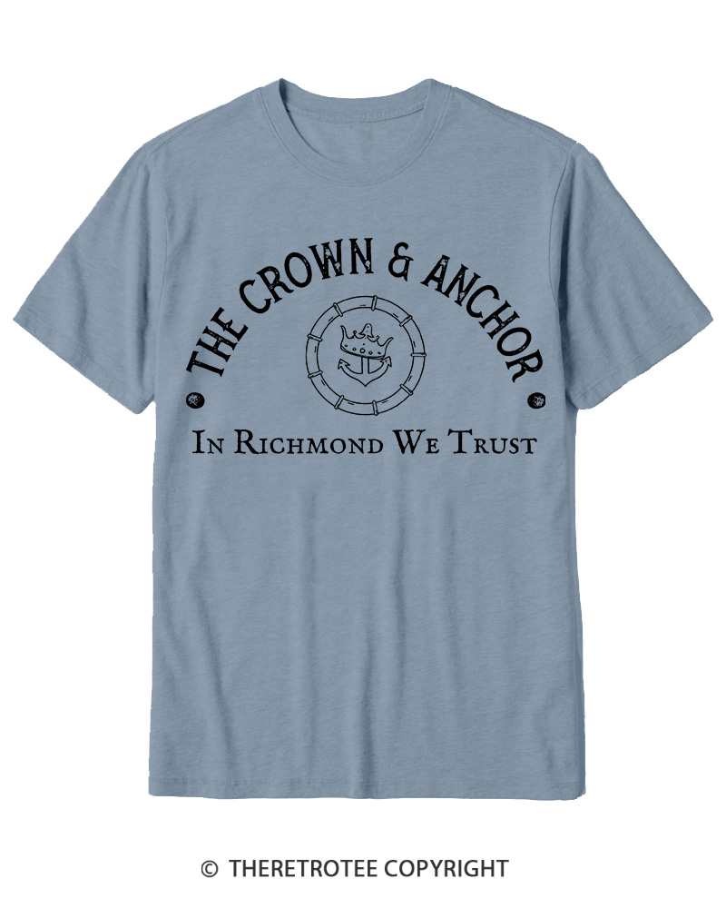 TheRetroTee The Crown and Anchor Cotton T-Shirt
