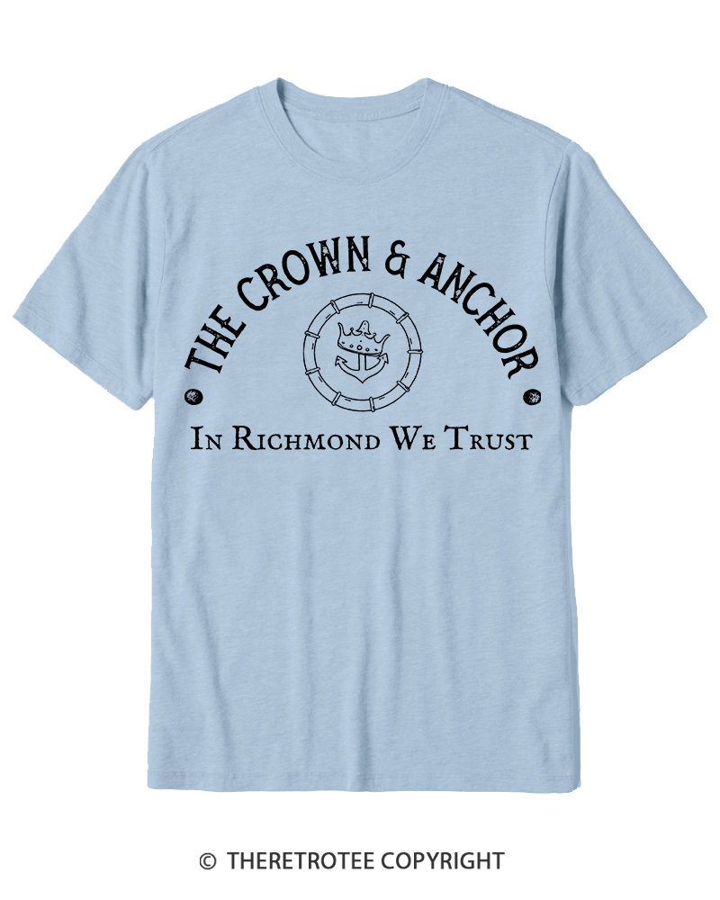TheRetroTee The Crown and Anchor Cotton T-Shirt