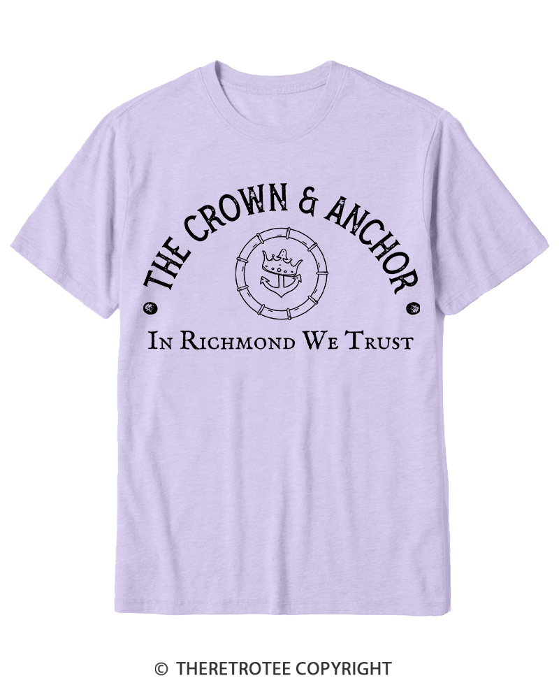 TheRetroTee The Crown and Anchor Cotton T-Shirt