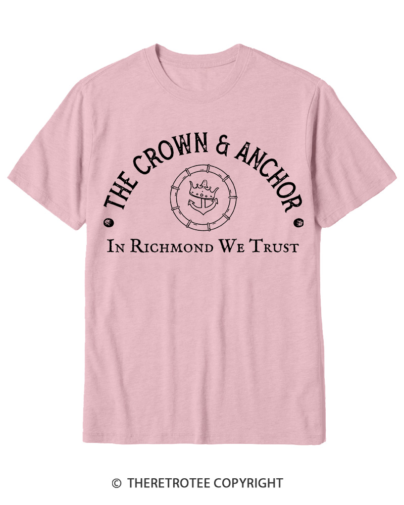 TheRetroTee The Crown and Anchor Cotton T-Shirt