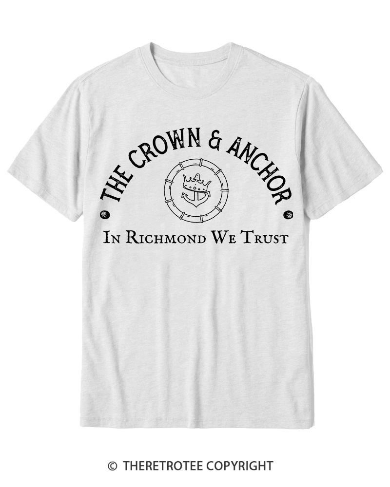 TheRetroTee The Crown and Anchor Cotton T-Shirt