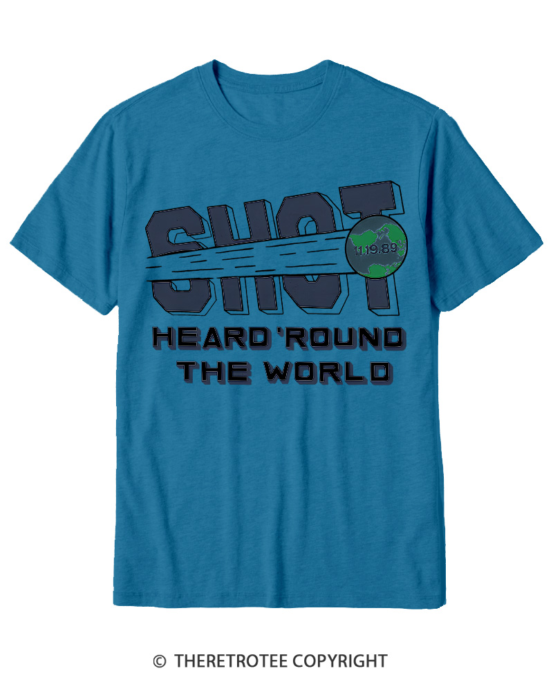TheRetroTee US Soccer Shot Heard 'Round 1989 Cotton T-Shirt
