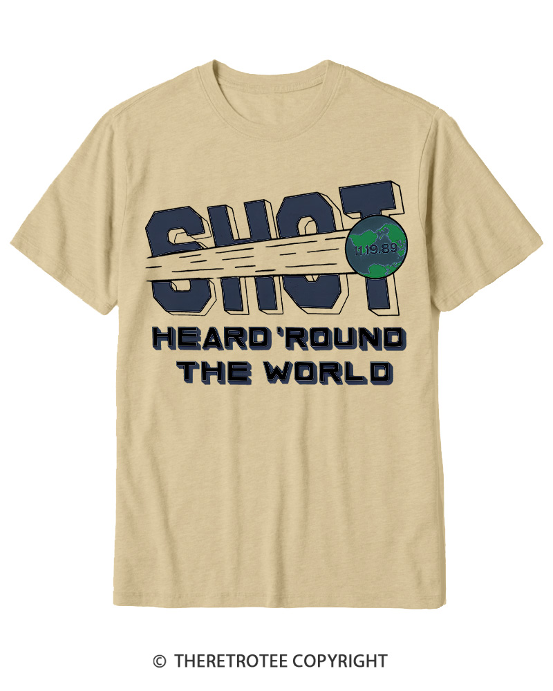 TheRetroTee US Soccer Shot Heard 'Round 1989 Cotton T-Shirt
