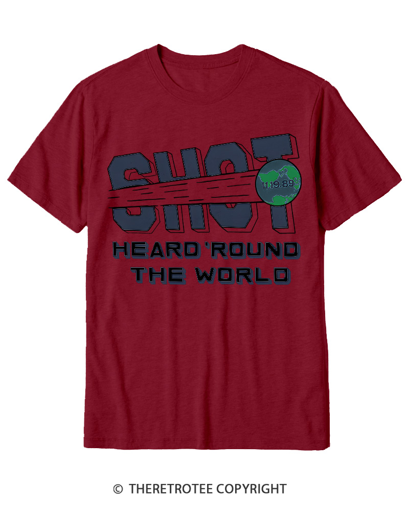 TheRetroTee US Soccer Shot Heard 'Round 1989 Cotton T-Shirt