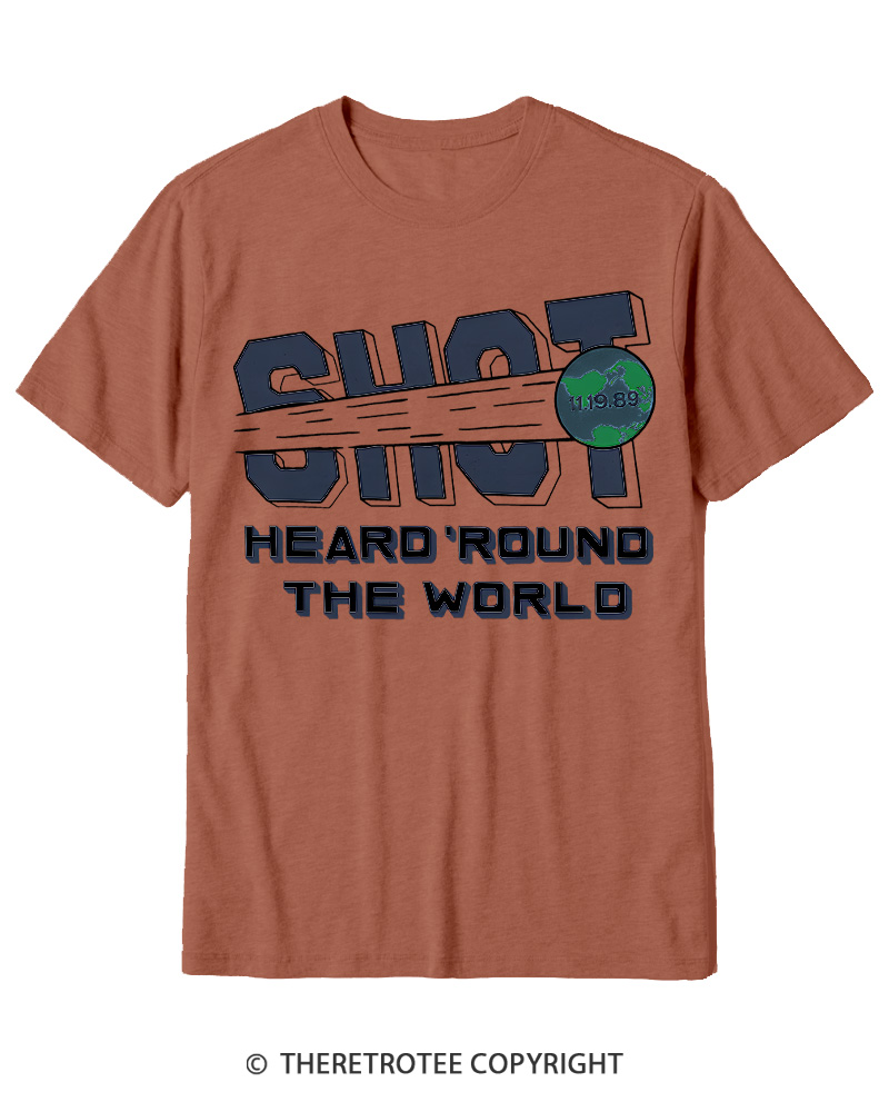 TheRetroTee US Soccer Shot Heard 'Round 1989 Cotton T-Shirt