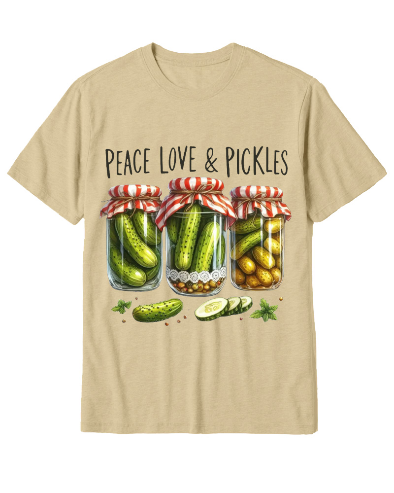 TheRetroTee Dill Pickle 1970s Cotton T-Shirt