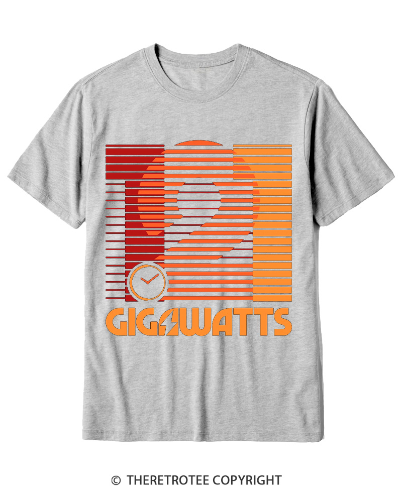 TheRetroTee 1.21 Gigawatts 1980s Cotton T-Shirt