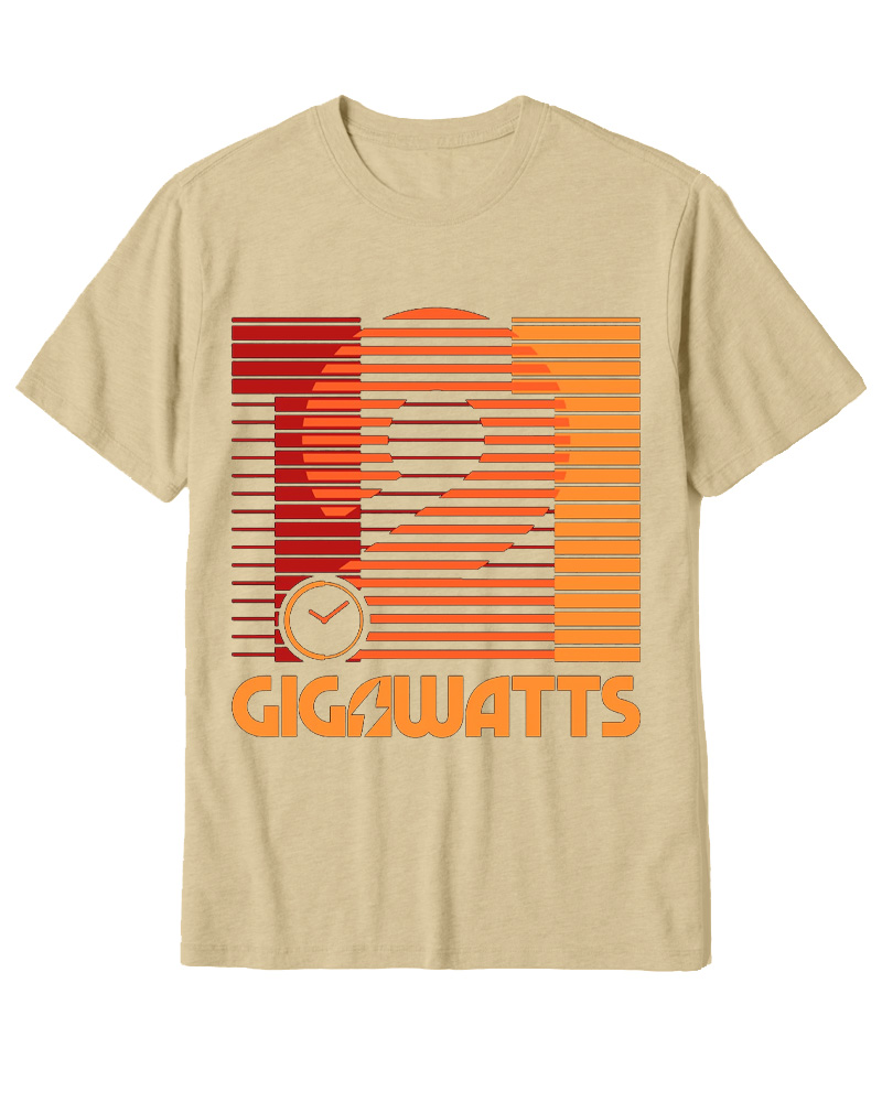 TheRetroTee 1.21 Gigawatts 1980s Cotton T-Shirt