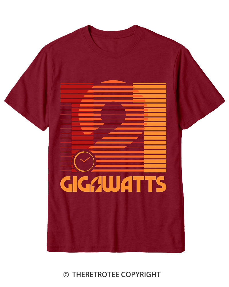 TheRetroTee 1.21 Gigawatts 1980s Cotton T-Shirt