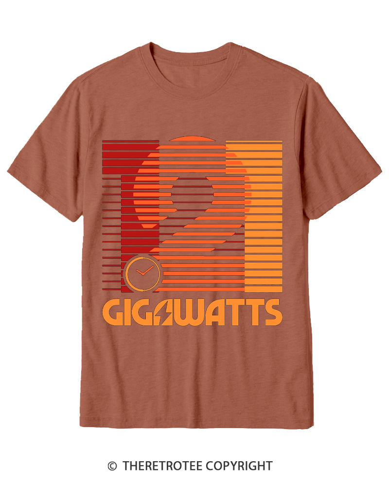 TheRetroTee 1.21 Gigawatts 1980s Cotton T-Shirt