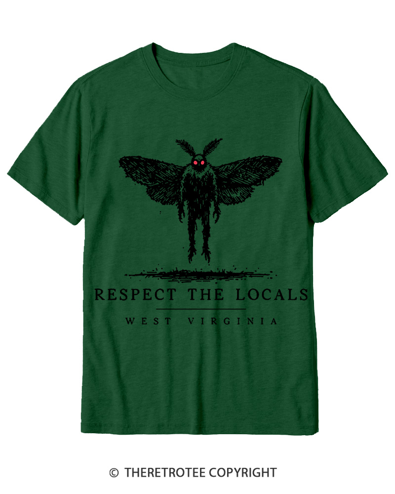 TheRetroTee West Virginia Mothman Cryptid Cotton T-Shirt