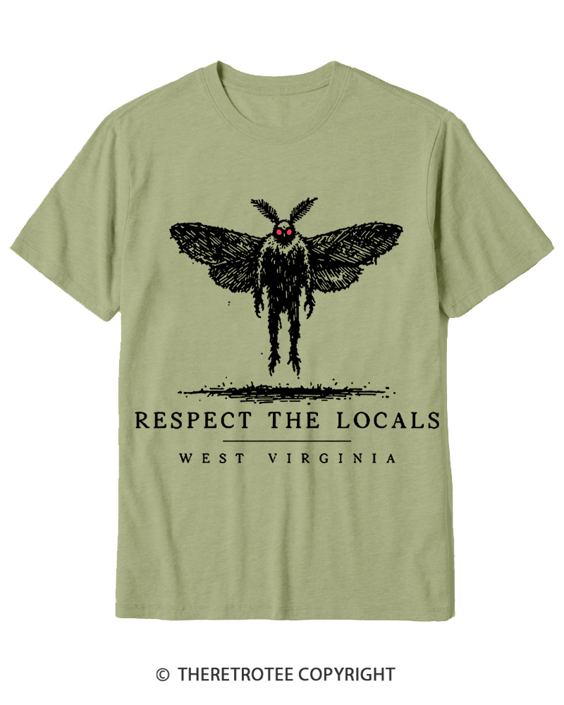 TheRetroTee West Virginia Mothman Cryptid Cotton T-Shirt