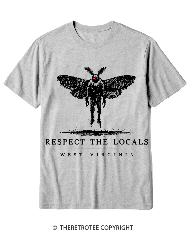 TheRetroTee West Virginia Mothman Cryptid Cotton T-Shirt