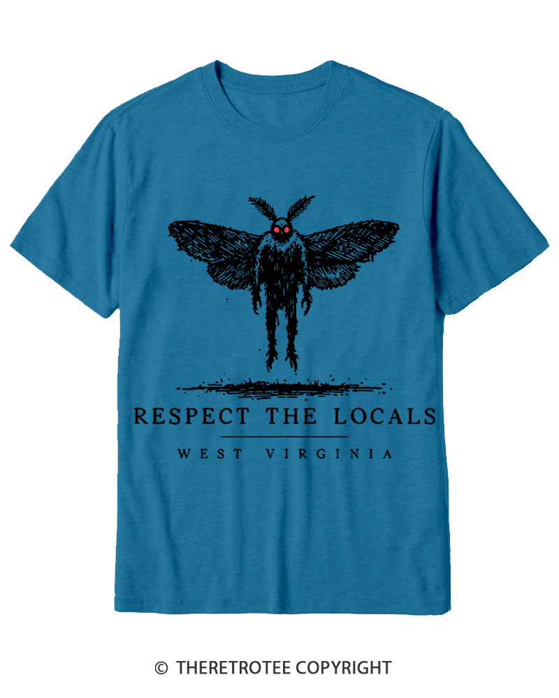 TheRetroTee West Virginia Mothman Cryptid Cotton T-Shirt