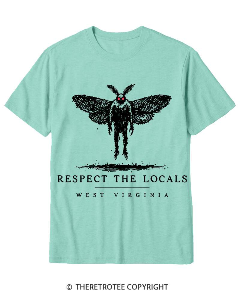 TheRetroTee West Virginia Mothman Cryptid Cotton T-Shirt