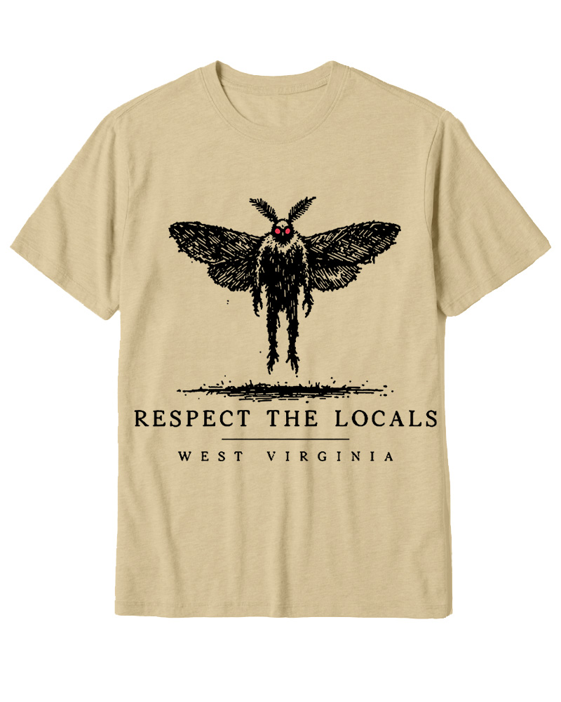 TheRetroTee West Virginia Mothman Cryptid Cotton T-Shirt