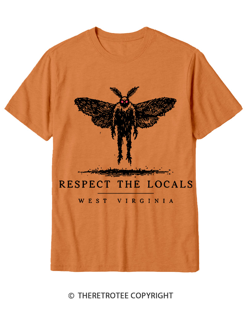 TheRetroTee West Virginia Mothman Cryptid Cotton T-Shirt