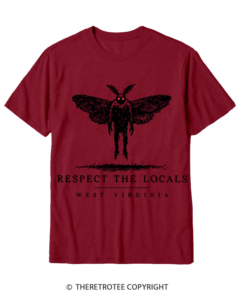 TheRetroTee West Virginia Mothman Cryptid Cotton T-Shirt