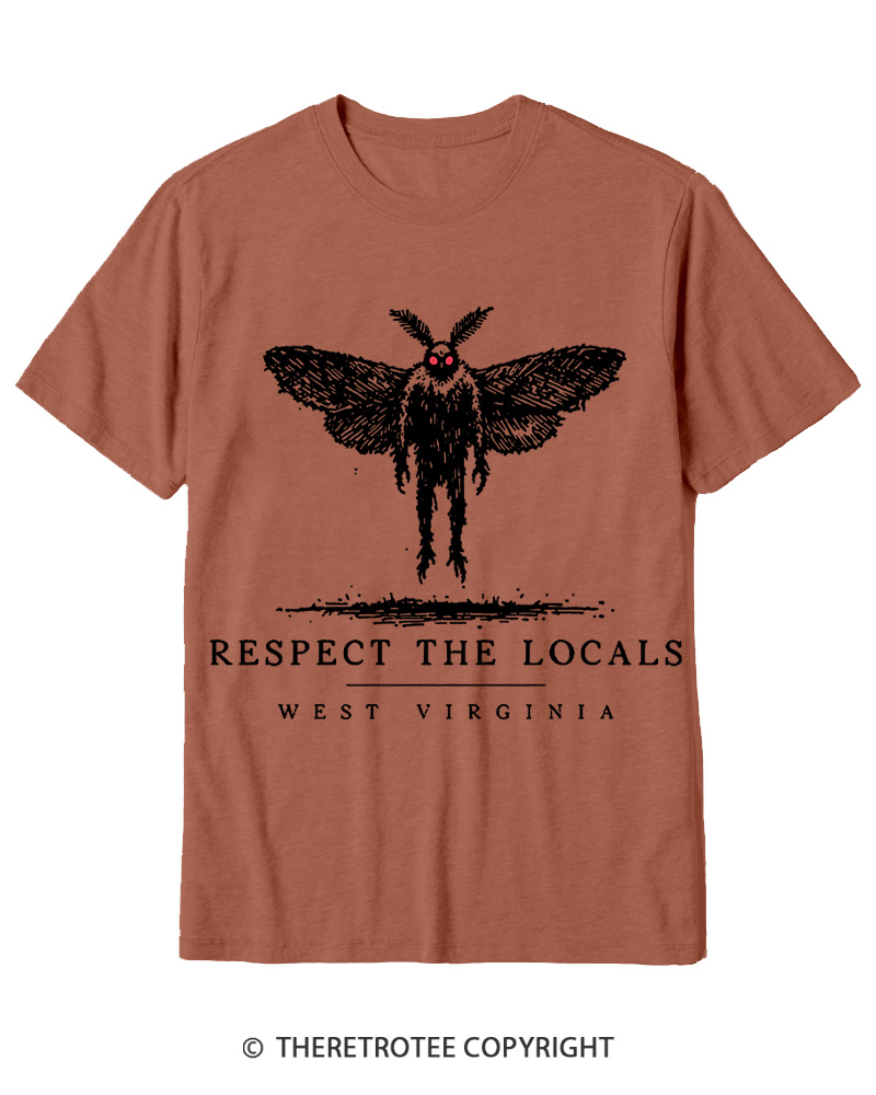TheRetroTee West Virginia Mothman Cryptid Cotton T-Shirt