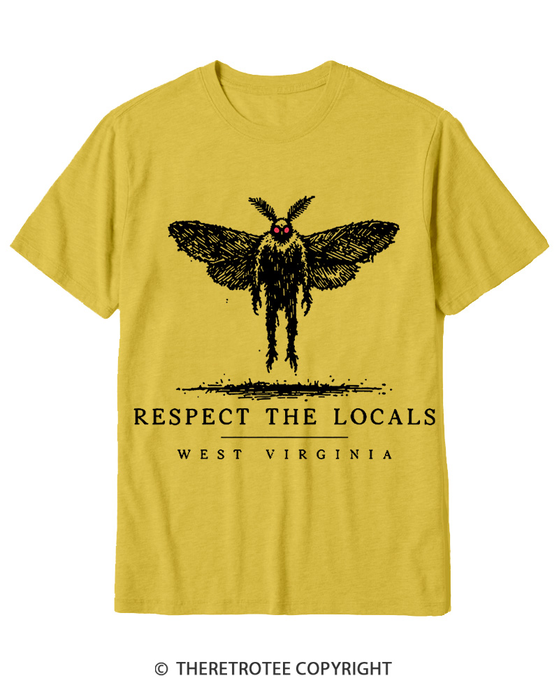 TheRetroTee West Virginia Mothman Cryptid Cotton T-Shirt