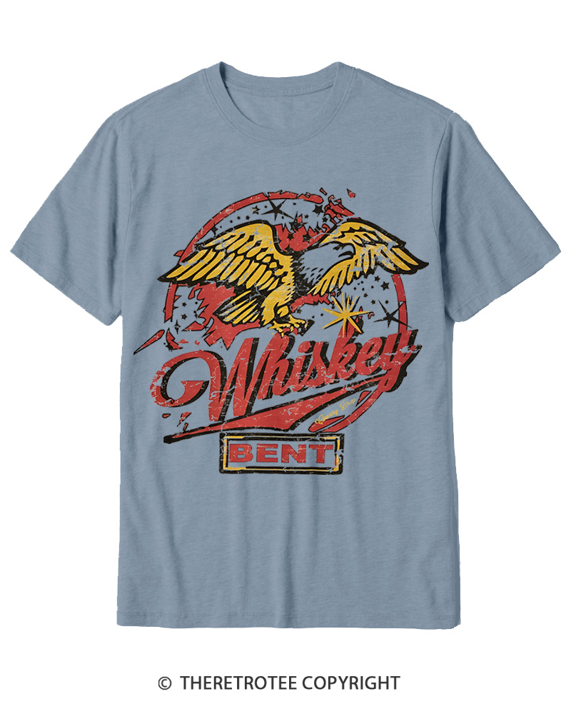 TheRetroTee Whiskey Bent 1970s Cotton T-Shirt