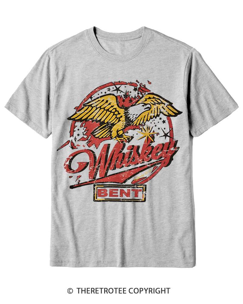 TheRetroTee Whiskey Bent 1970s Cotton T-Shirt